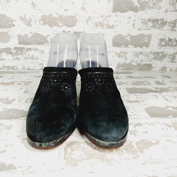 Cole Haan Black Women's Slip On Clog Heeled Mules B108 - Picture 4 of 10